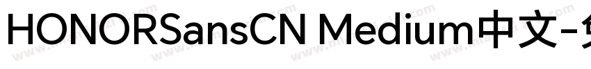 HONORSansCN Medium中文字体转换